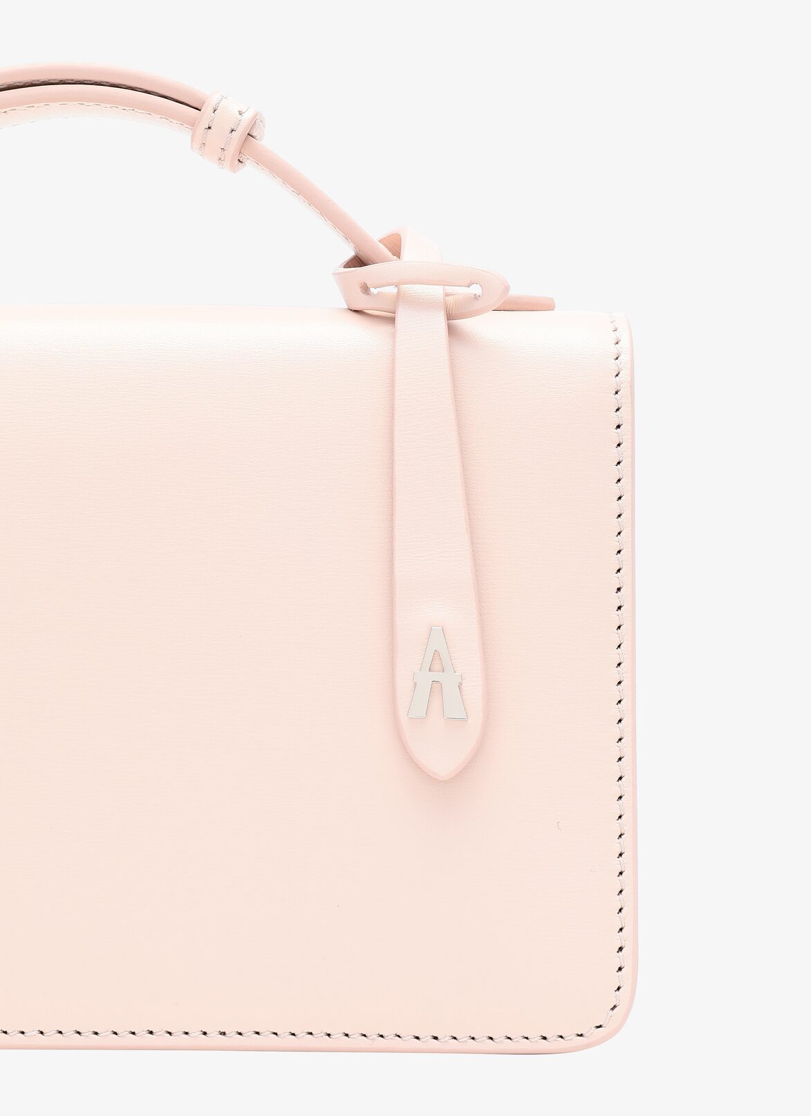 FRANCA SMALL CUIR LUX VERRERIE STRAP GALET ALAÏA GRAY  FRANCA SMALL CUIR LUX VERRERIE STRAP GALET